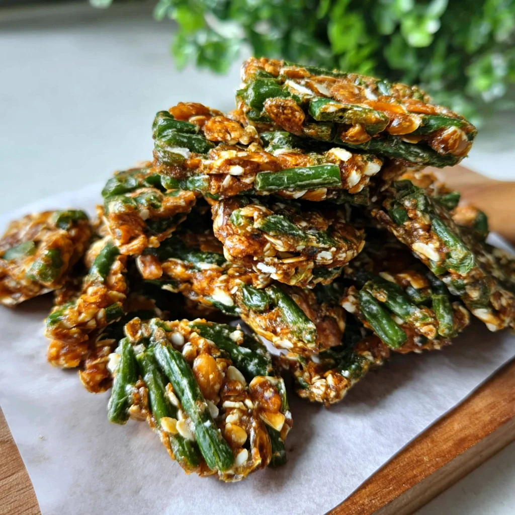 Green Bean and Chicken Crunchies for Dogs