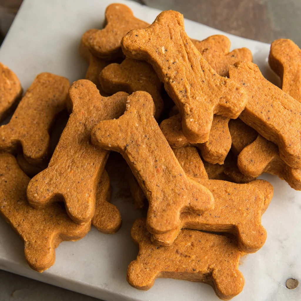 Peanut Butter Pumpkin Dog Treats