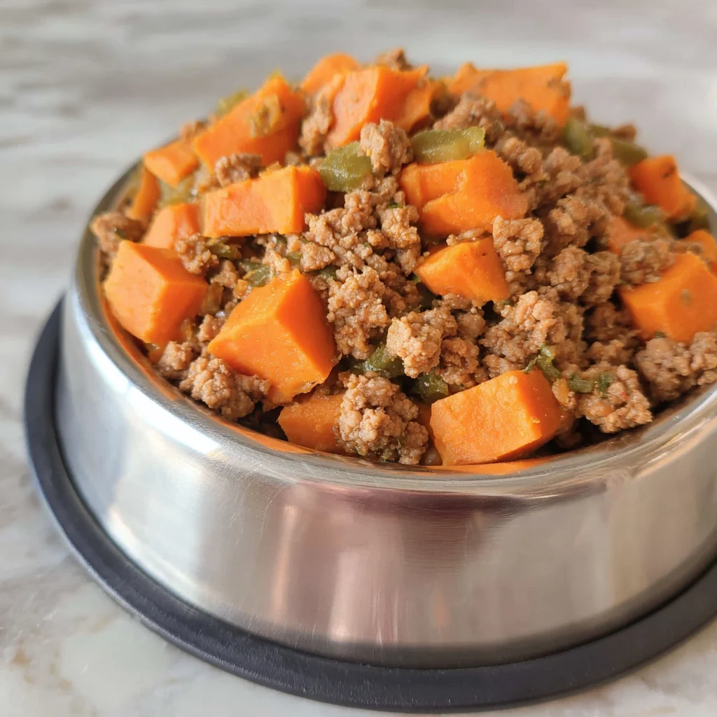 Turkey Sweet Potato Dog Stew